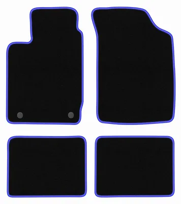 Immagine prodotto di Tappetini in velluto Nero/Blu per Renault Thalia I 2000-2010 Set 4 pezzi