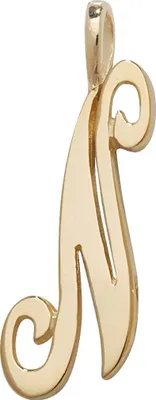 Produktbild von Wunderschöner 9 Karat (375) Gold Buchstaben / Initiale Damen - Anhänger; TRS35330LTN