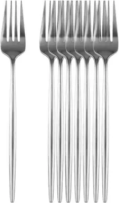 Produktbild von 8-teiliges Besteckset mit Menügabeln aus Edelstahl, Silber