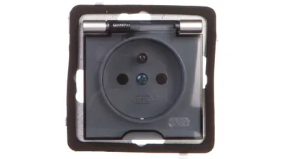 Zdjęcie produktu dla Ospel GPH-1GZ/m/18/d, Srebrny, IP44, 16 A, 71 mm, 41 mm, 71 mm