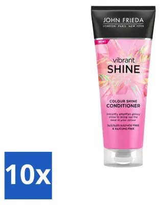 Immagine prodotto di 10 flaconi di balsamo colorante John Frieda Vibrant Shine, 250 ml ciascuno - confezione  - 10 pezzi