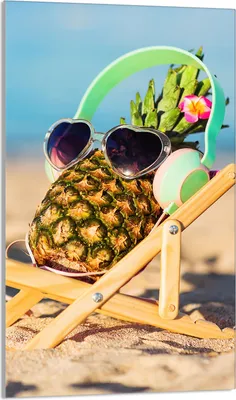 Produktbild von Glasschneidebrett 30x52 Ananas