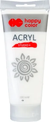Immagine prodotto di Happy Color Pittura acrilica Studio 200 ml Bianco titanio