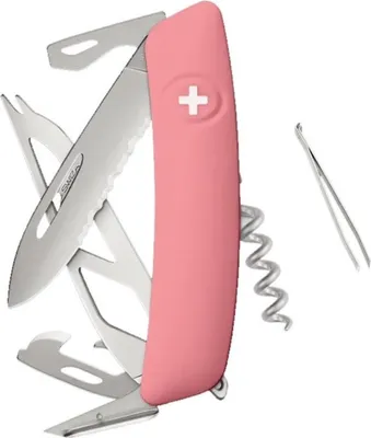 Immagine prodotto di Swiza CH05TR AM CHEESE Coltello da formaggio rosa (KCR.0056.1910)