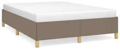 Produktbild von vidaXL Bettgestell ohne Matratze Taupe 140x190 cm Stoff
