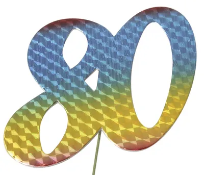 Imagen del producto de PaperStyle 2514080: Número conmemorativo del 80 aniversario, diseño colorido