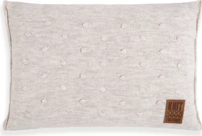 Produktbild von Knit Factory Noa Kissen - Beige - 60x40 cm