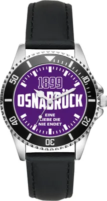 Produktbild von KIESENBERG Herrenuhr Armbanduhr Osnabrück Geschenk Fan Artikel Zubehör Fanartikel Analog Quartz Uhr L-6090