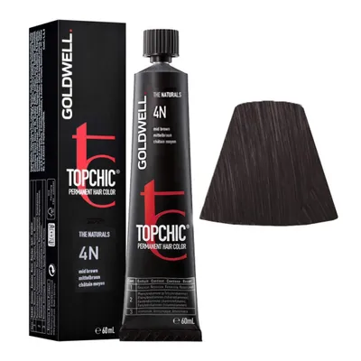 Obrázek produktu pro Goldwell Topchic Hair Color profesionální permanentní barva na vlasy pro všechny typy vlasů 4N 60 ml