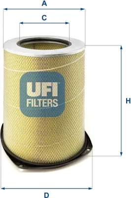 Produktbild von Luftfilter UFI 27.285.00 für VOLVO FH 12 Filtereinsatz