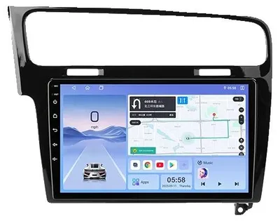 Obrázok produktu pre Audio systém do auta, dotyková obrazovka, multimediálny prehrávač, kompatibilný s modelom vozidla Golf 7 (ročníky 2013-2017), (6G 128G)-DVR-4G-Net