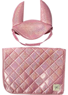 Image de byAstrup Chabraque et bonnet chasse-mouches Glitter Hobby Horse Saddle Pad Pink