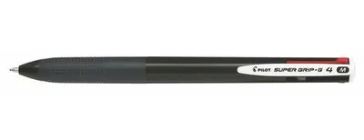 Productafbeelding van Rolbalpen, 0,27 mm, met drukknoopsmechanisme, zwart, PILOT "Super Grip G", 4 kleuren