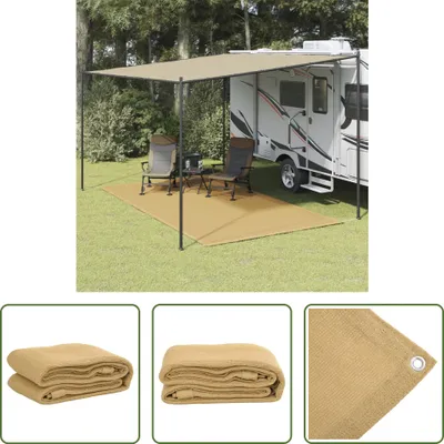 Produktbild von The Living Store Zeltteppich Sandfarbe 250x400 cm HDPE