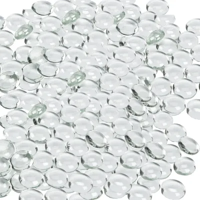 Image de Omgoods - 1 kg de pierres de verre transparentes pour la décoration
