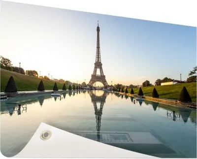 Produktbild von Gartenposter - 120x80 cm - Eiffelturm am Tag Paris  - Modernes Wandbilder - Europäische Städte