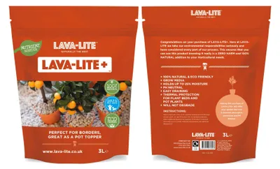 Produktbild von Jardinion Lava Lite Pflanzgranulat Lavagranulat 3l Grau
