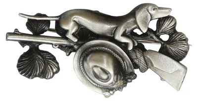 Hutanstecker Dackel, Hut und Gewehr von Hut-Breiter