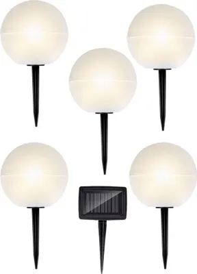 Produktbild von Grundig Glühbirnen für den Außenbereich mit Stecker - LED - Aufladen mit Solarstrom - Weiß