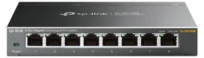 Obrázok produktu pre TP-Link TL-SG108E, Riadený, L2, Gigabit Ethernet (10/100/1000)