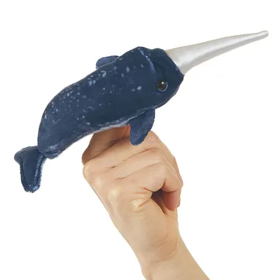 Produktbild von Folkmanis 2796 Fingerpuppe Narwal