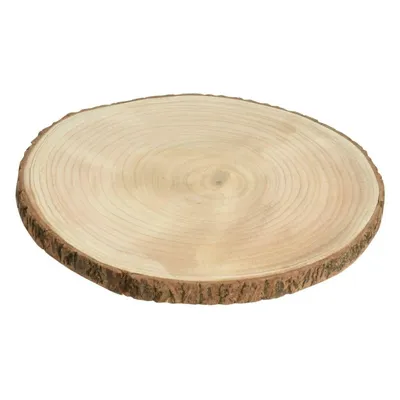 Produktbild von Dekobrett Baumscheibe Holz Holzbrett Brett Tablett Tischdeko Holzscheibe Ø 25 cm