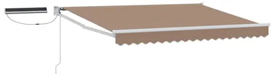 Image de Auvent électrique rétractable vidaXL, couleur taupe, 4 x 2 m