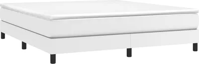 Produktbild von "Winterschlussverkauf "Boxspringbettgestell - CLORIS - Doppelbett - Robust und langlebig - Weiß 180x200 cm - Einfache Montage -  Kunstleder - DEMöbel1527910