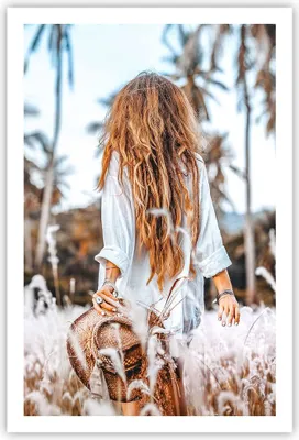 Produktbild von Poster - Poster ohne Rahmen - Wiese Frau Gras - 61x91,5 cm - Wand Bild - Wanddeko - Wandbilder - Kunstposter - Wandposter - Bilder - Kunstdruck - Wanddekoration - Wandbild - P2XPA61x91-5115