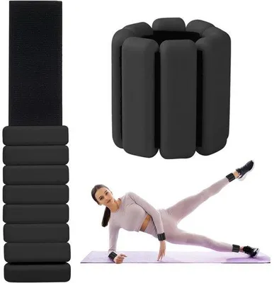 Obrázek produktu pro Zesílené bandáže na ochranu kloubů – 2 kusy – protiskluzové – vhodné pro jógu, tanec, balet a pilates – barva: černá