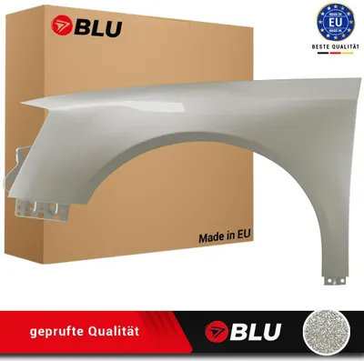 Image de BLU Aile Compatible avec VW Volkswagen Passat B6 LR7L Gauche Silber SilberLeaf | 2005-2010 | Avant | Peint| Prêt à Monter | Acier