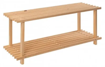 Productafbeelding van Schoenenrek, hout, 2 niveaus