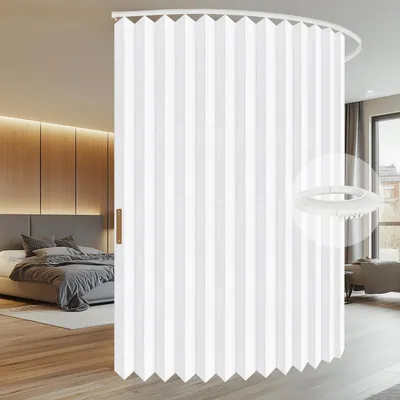Produktbild von Raumteiler Vorhang mit Schiene Weiß H213 x B456 cm