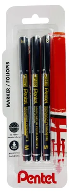 Imagen del producto de Foliopis Pentel NFS410+NF450+NM470-A-3B, paquete de 3 unidades