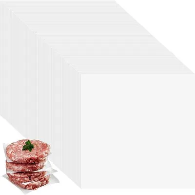 Image de Papier sulfurisé carré 14 x 14 cm pour hamburgers