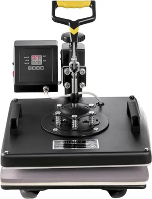 Obrázek produktu pro Tepelný lis - tepelný lis 5 v 1 - transferový lis na trička, čepice, hrnky a talíře - 15x15cm pet press