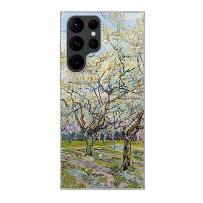 Produktbild von MuchoWow® Handyhülle Schutzhülle Hülle für Samsung Galaxy S22 Ultra Blühender Obstgarten - Vincent van Gogh Silikon Softcase Handy Hülle - Abbildung