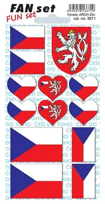 Obrázek produktu pro Walteco Samolepky ČR, 80x160mm