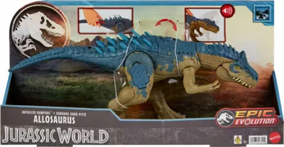 Zdjęcie produktu dla JURASSIC WORLD DINOSAURIAN ALLOSAURUS figurka z dźwiękiem HRX50