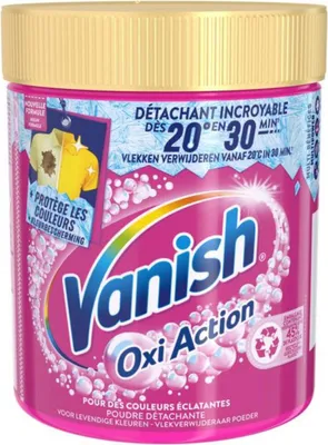 Produktbild von Vanish – Fleckenentferner – Oxi Action Wash Booster Pulver – Für Buntwäsche – 470 g - 1 Stück