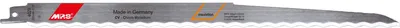 Produktbild von MPS Säbelsägeblatt Messer/Welle Gesamtlänge 300/verzahnte Länge 280mm : 300 mm Gesamtlänge: 300 mm