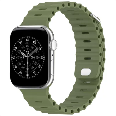 Produktbild von Accezz Ocean Armband für Apple Watch | 38/40/41/42 mm - Khaki