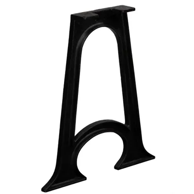 Image de vidaXL Pieds de table de salle à manger 2 pcs. avec pied bombé A-Cadres en fonte