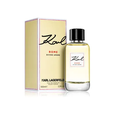A perfume bottle and its box are displayed against a white background.