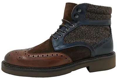 Image de Exton - Bottes pour hommes, chaussures à lacets, couleur marron, style décontracté