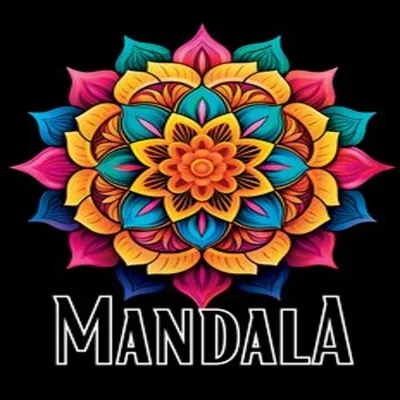 Produktbild von Schwarzes Mandala Malbuch