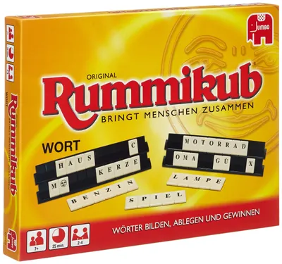 Zdjęcie produktu dla Rummikub 03469, Gra planszowa, Słowo, 7 lat(a), Edycja WORT, 20 min, 20 min