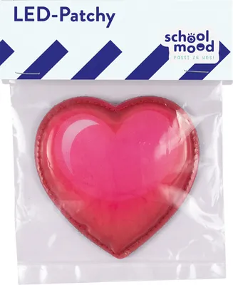 Produktbild von School-Mood Patchies Schulranzen-Zubehör LED-Patchy Heart rot