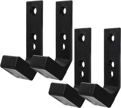 Produktbild von 4 Wand-Hantelständer, Aufbewahrungsständer für Gewichtheberstangen, robustes Material für private Fitnessstudios