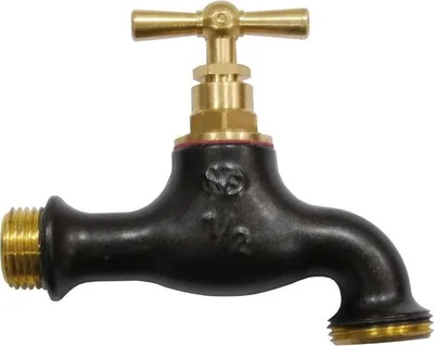 Produktbild von Zweifarbiger, mattschwarzer Wasserhahn